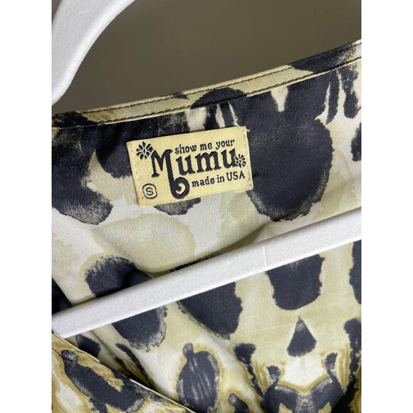 Show Me Your Mumu Carter Tunic Size Small V-neckline Animal Print Leopard Sz S - Picture 4 of 6